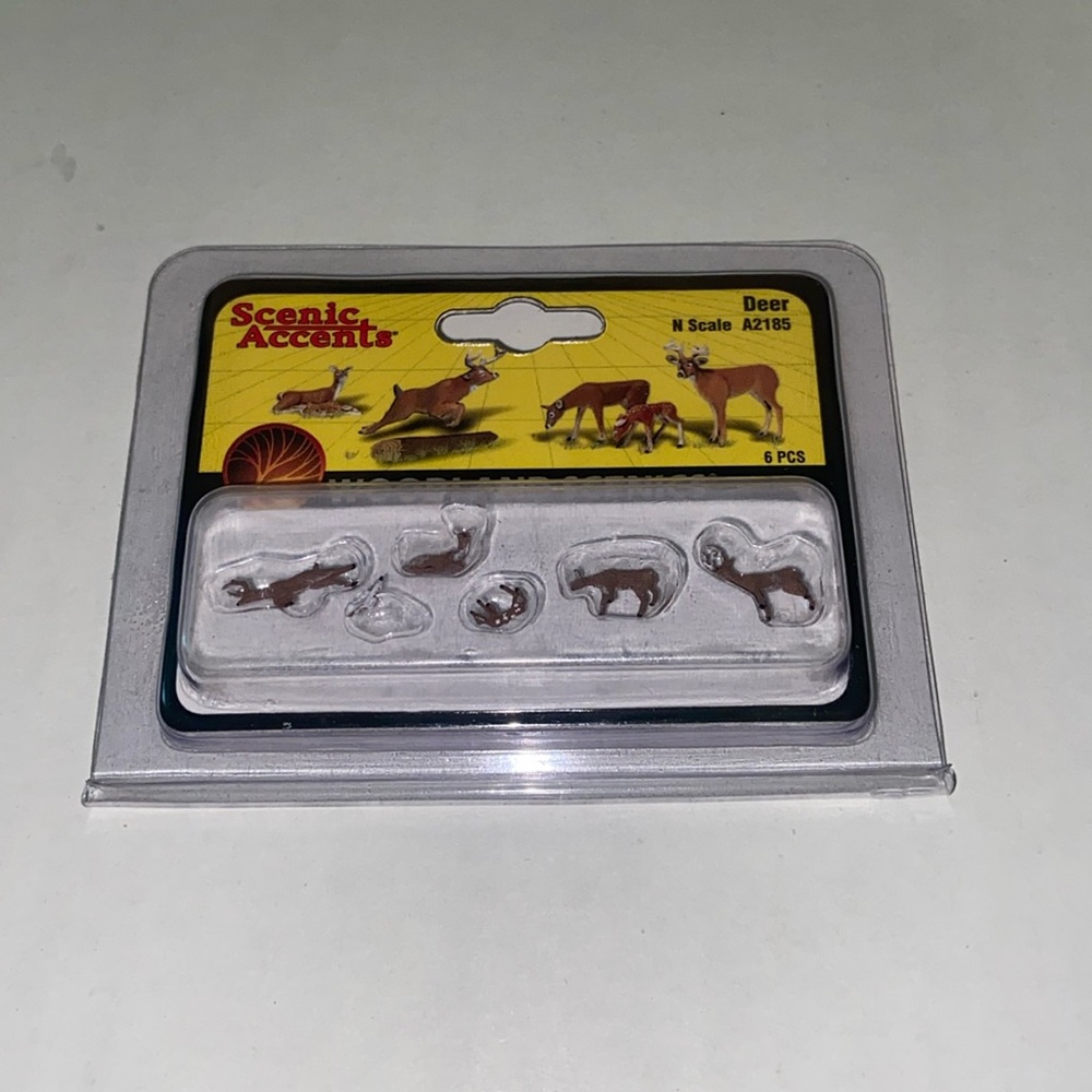 Woodland Scenics Scenic Accents 6 Piece Deer Set New N Scale A2185